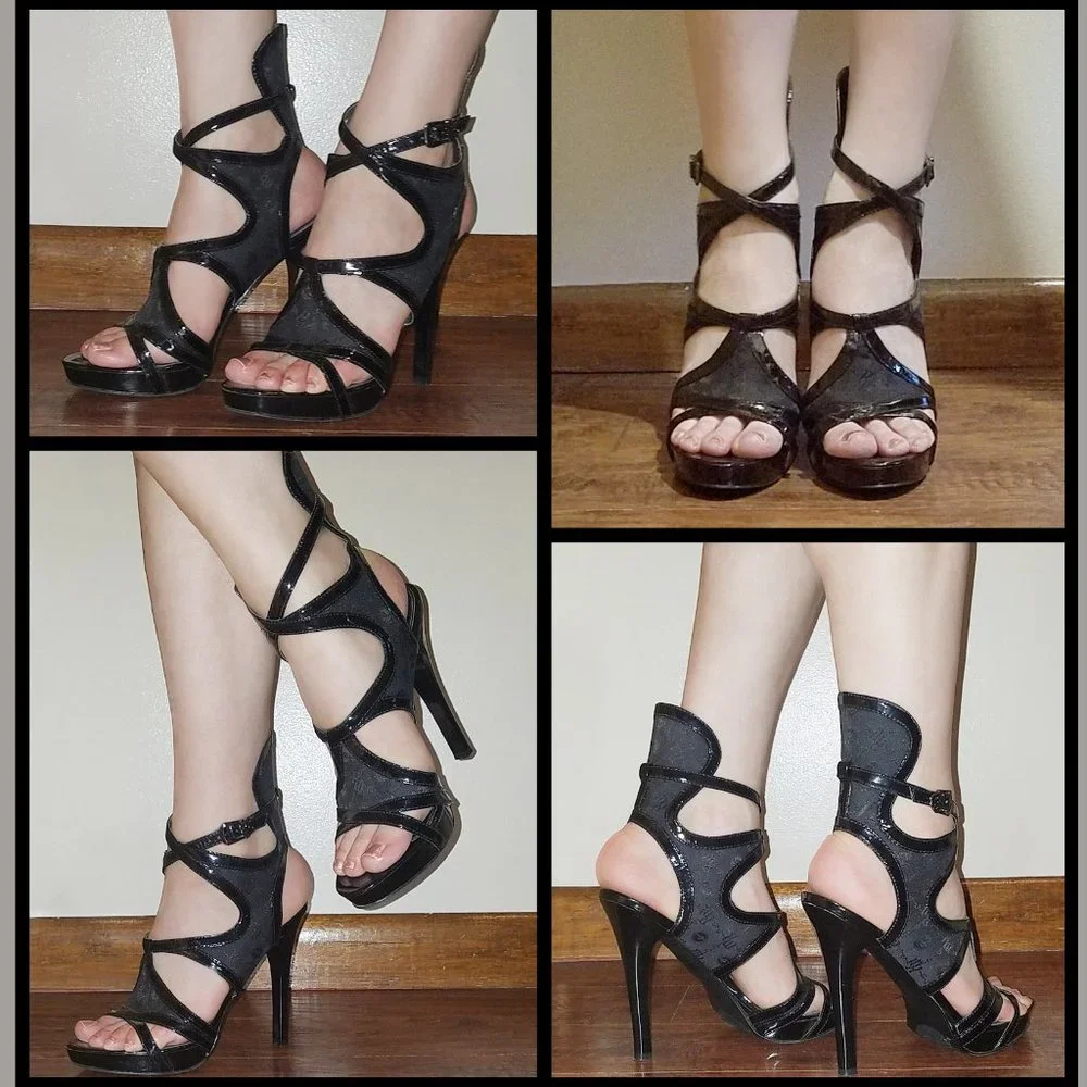 RocaWear HAYDIN Black Pump High Heel Sandal Size 9 - Picture 4 of 10
